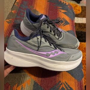 Saucony, Gray & Lavender, Running Sneakers